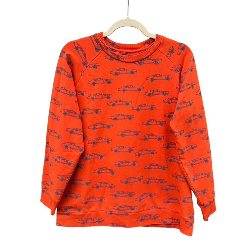 Hugo Loves Tiki Kids Sweatshirt Orange Car Print Large L